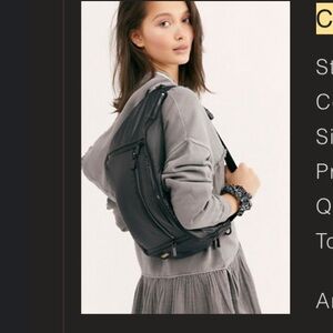 Caraa/free people sling in black, new with tags